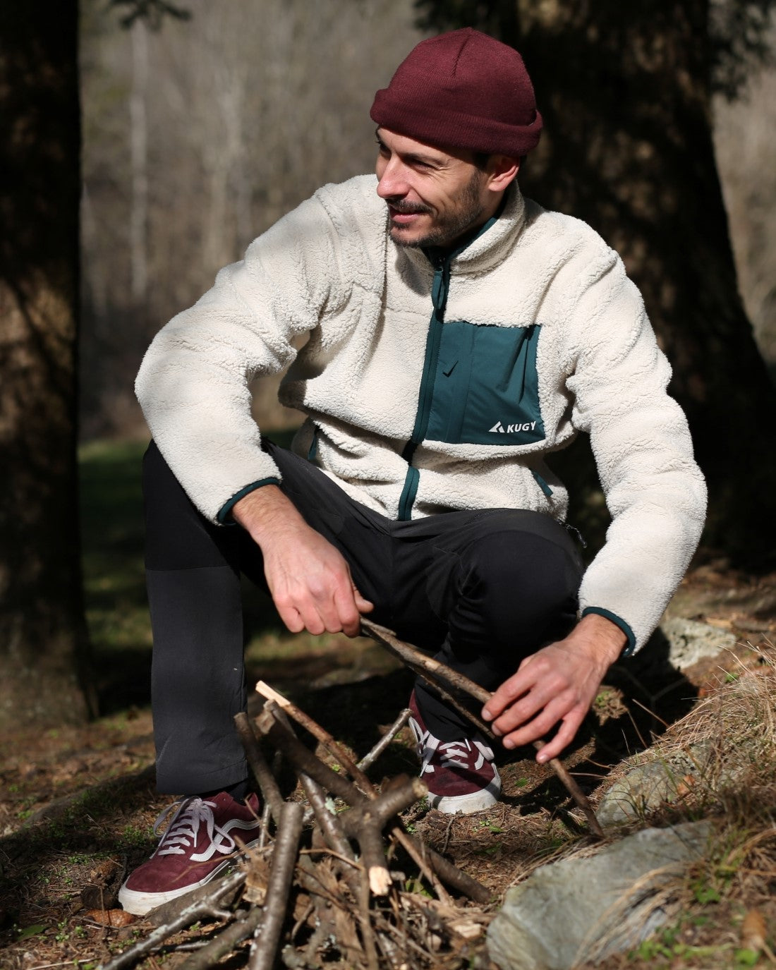 Pánska mikina Sherpa Fleece Alpine Green