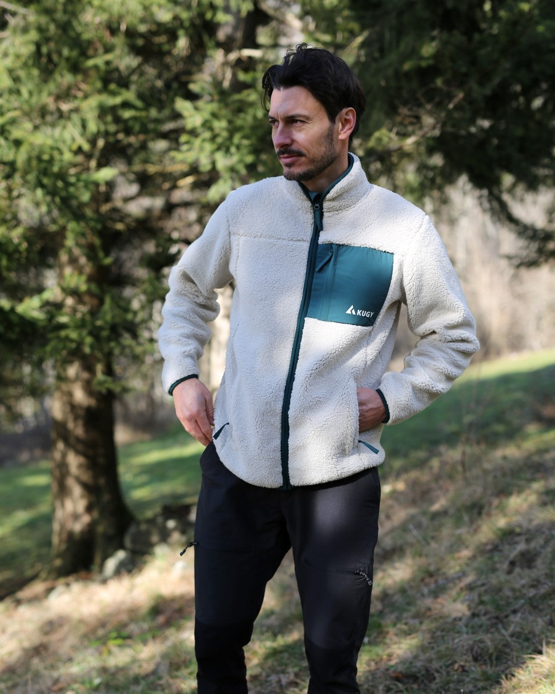 Pánska mikina Sherpa Fleece Alpine Green