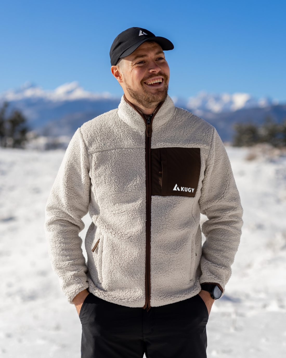 Pánska mikina Sherpa Fleece Alpine Brown