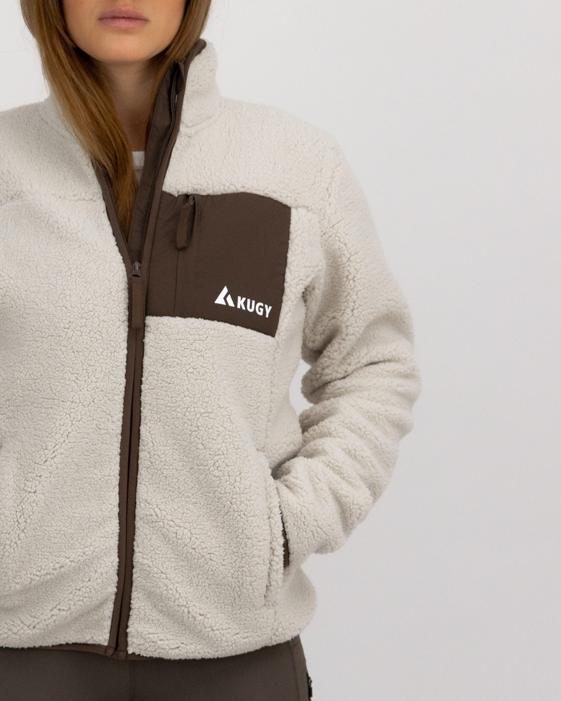 Dámska mikina Sherpa Fleece Alpine Brown