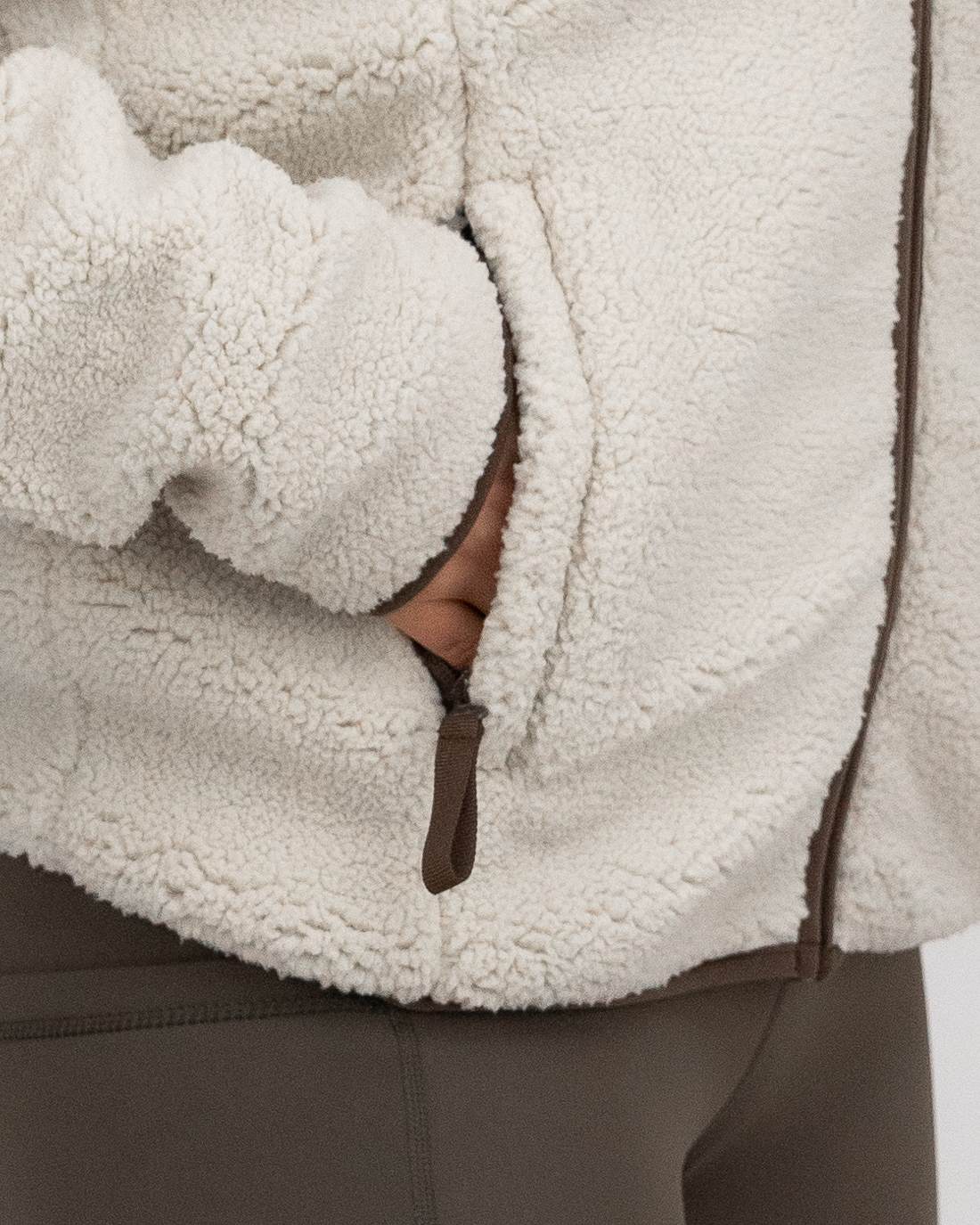 Dámska mikina Sherpa Fleece Alpine Brown