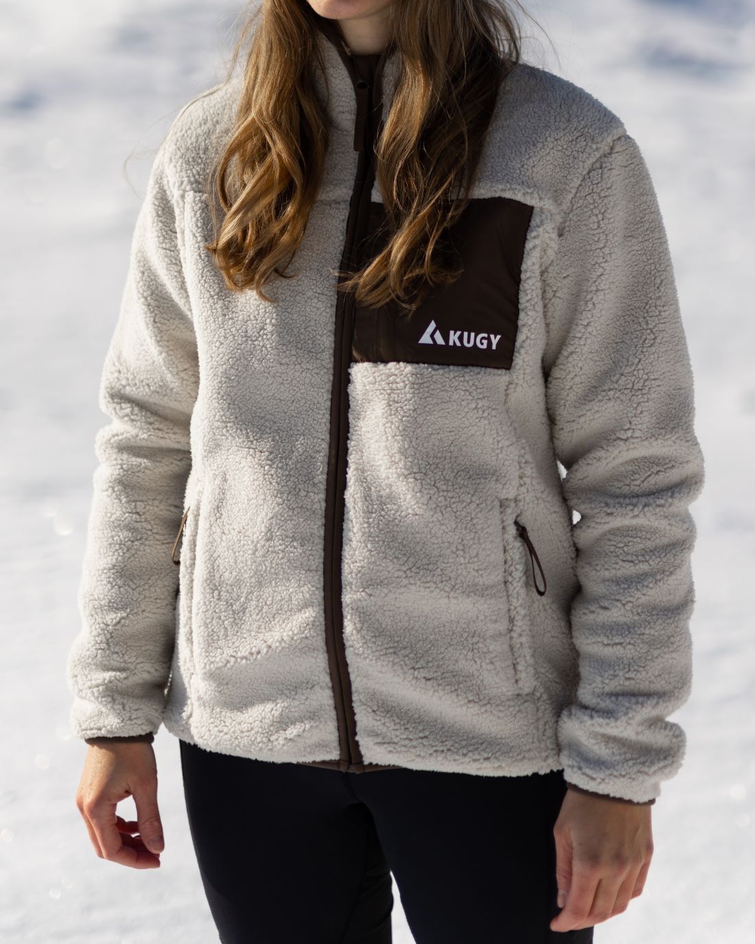 Dámska mikina Sherpa Fleece Alpine Brown