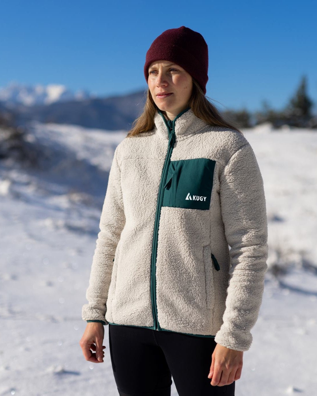Dámska mikina Sherpa Fleece Alpine Green