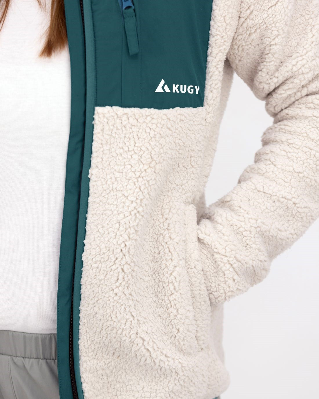 Dámska mikina Sherpa Fleece Alpine Green